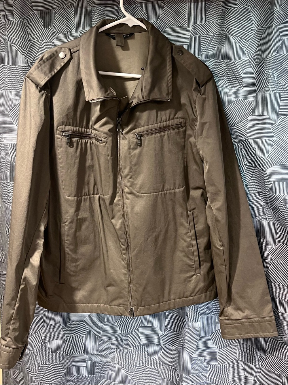 Banana Republic Men's Olive Green Military Field Jacket